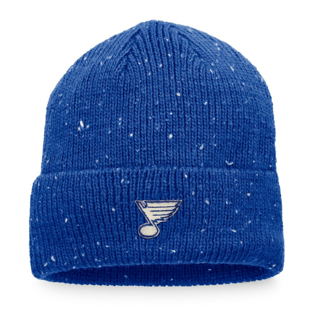 St. Louis Blues Fanatics Authentic Pro Rink Pinnacle Cuffed Knit Hat - Blue - NHL 4465001