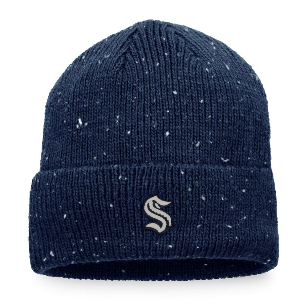 Seattle Kraken Fanatics Authentic Pro Rink Pinnacle Cuffed Knit Hat - Deep Sea Blue - NHL 4465011
