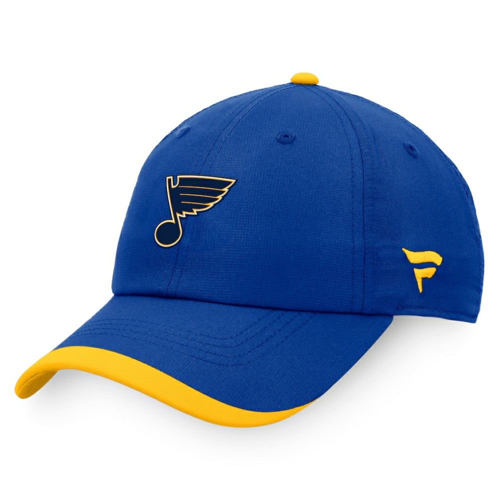 St. Louis Blues Fanatics Authentic Pro Rink Pinnacle Adjustable Hat - Blue - NHL 4465016