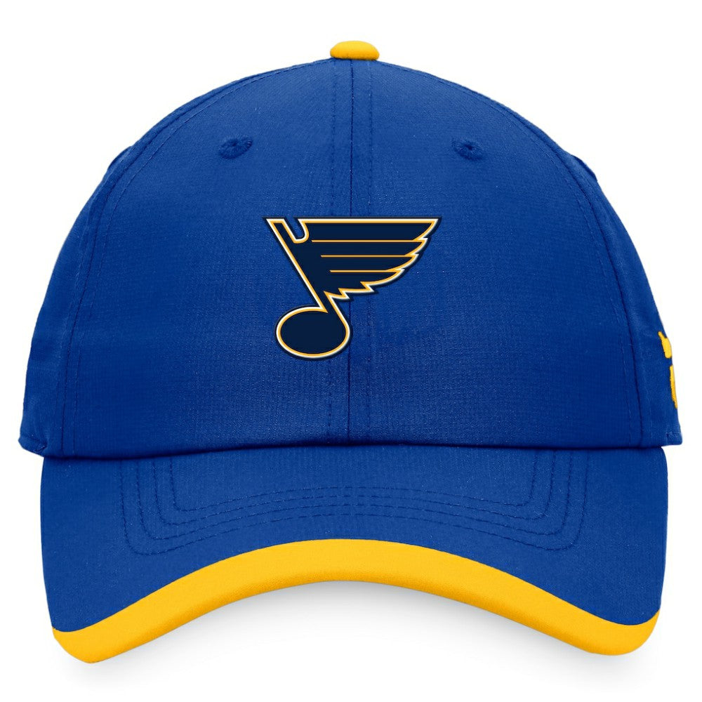 St. Louis Blues Fanatics Authentic Pro Rink Pinnacle Adjustable Hat - Blue - NHL 4465016