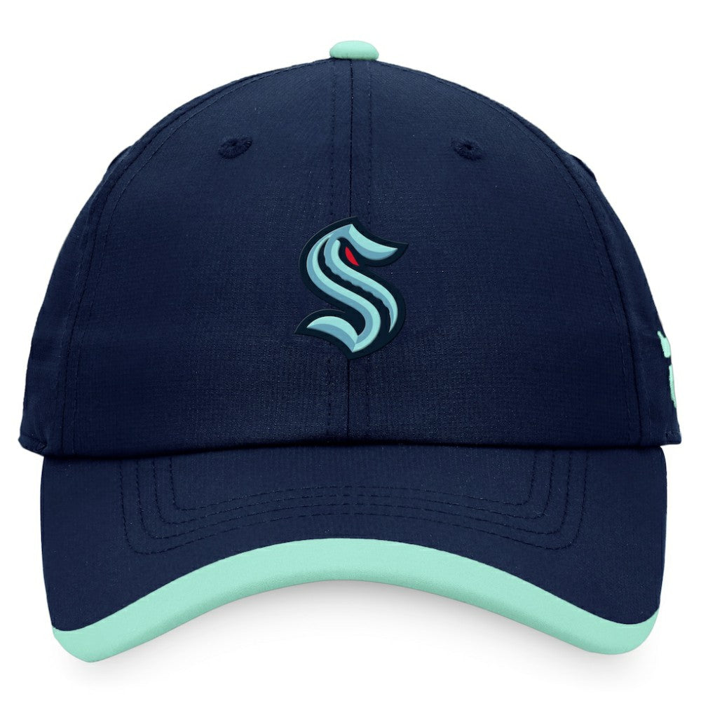 Seattle Kraken Fanatics Authentic Pro Rink Pinnacle Adjustable Hat - Deep Sea Blue - NHL 4465047