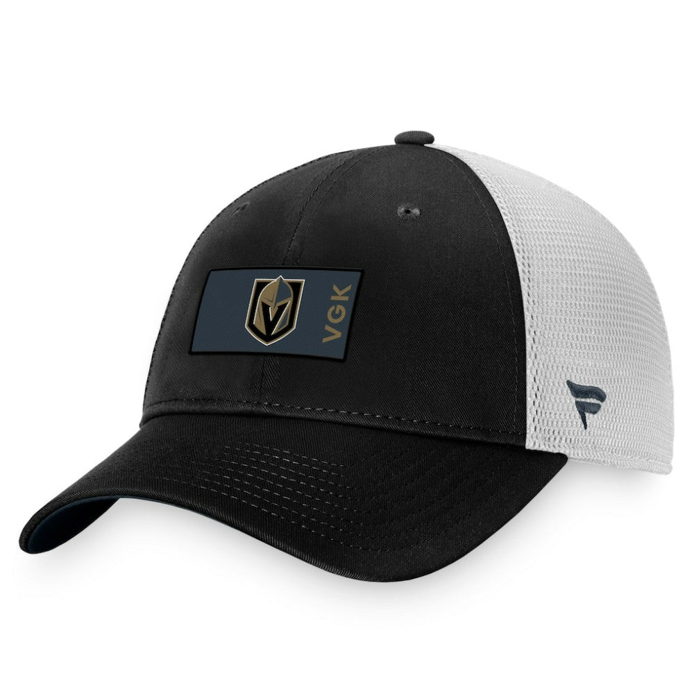 Vegas Golden Knights Fanatics Authentic Pro Rink Trucker Snapback Hat - Black/White - NHL 4465056