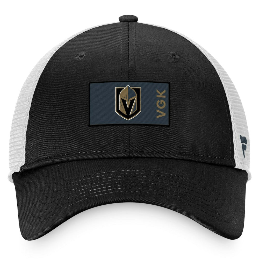 Vegas Golden Knights Fanatics Authentic Pro Rink Trucker Snapback Hat - Black/White - NHL 4465056