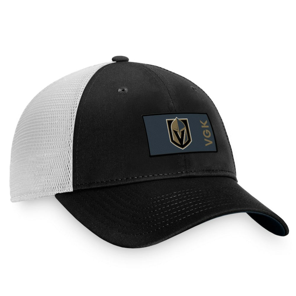 Vegas Golden Knights Fanatics Authentic Pro Rink Trucker Snapback Hat - Black/White - NHL 4465056