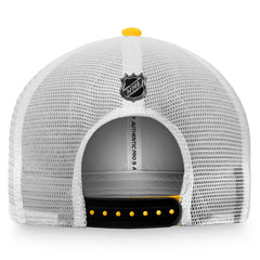 Pittsburgh Penguins Fanatics Authentic Pro Rink Trucker Snapback Hat - Gold/White - NHL 4465062