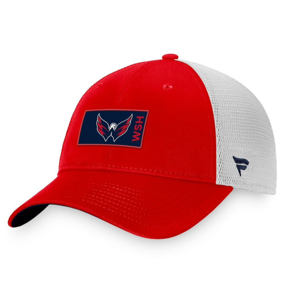 Washington Capitals Fanatics Authentic Pro Rink Trucker Snapback Hat - Red/White - NHL 4465068