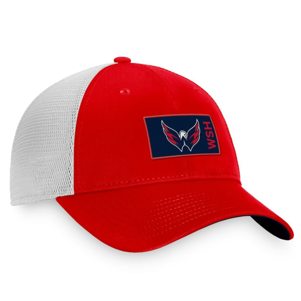 Washington Capitals Fanatics Authentic Pro Rink Trucker Snapback Hat - Red/White - NHL 4465068