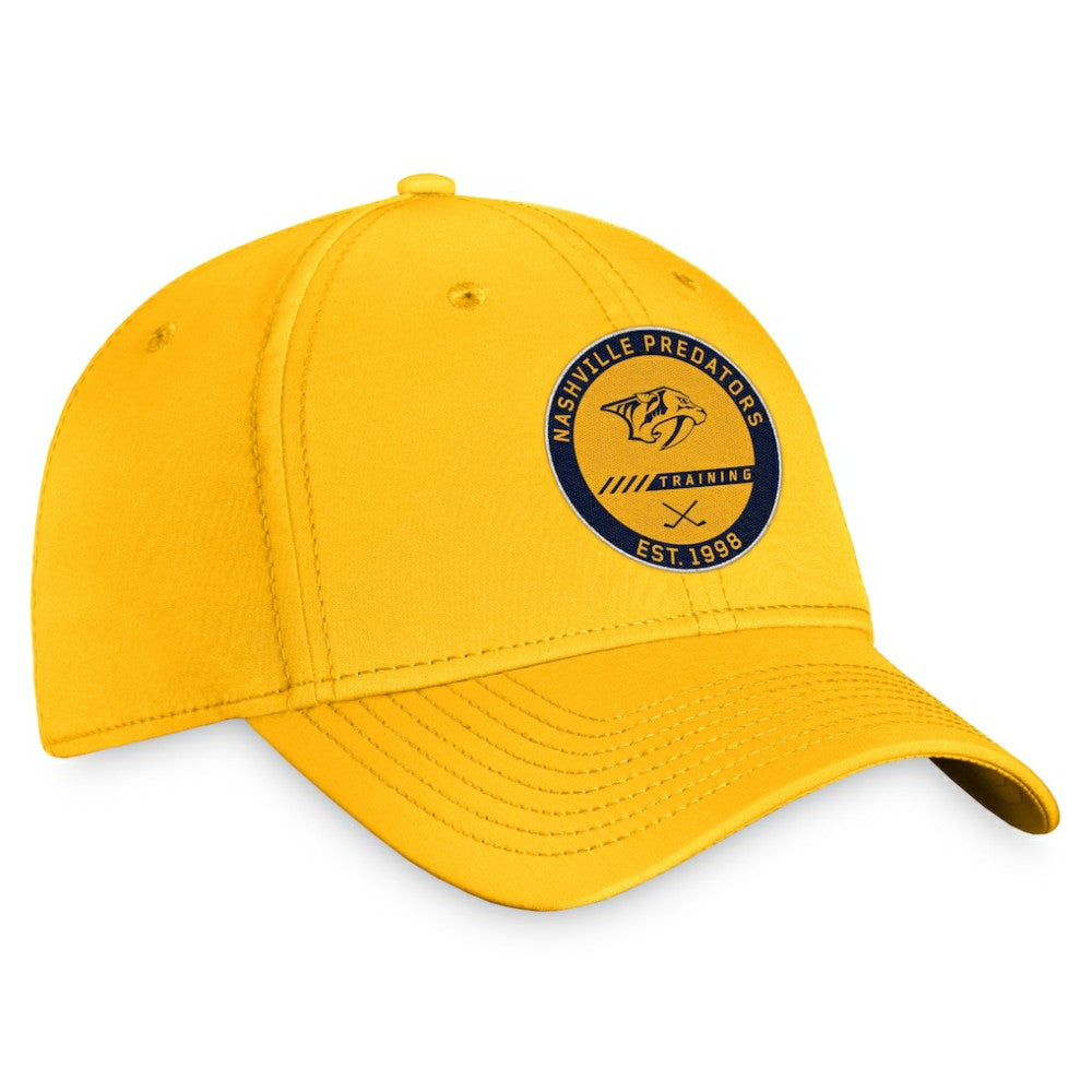 Nashville Predators Fanatics 2022 Authentic Pro Training Camp Flex Hat - Gold - NHL 4465179