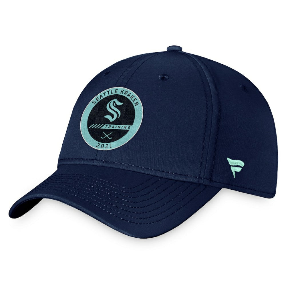 Seattle Kraken Fanatics 2021 Authentic Pro Training Camp Flex Hat - Navy - NHL 4465205