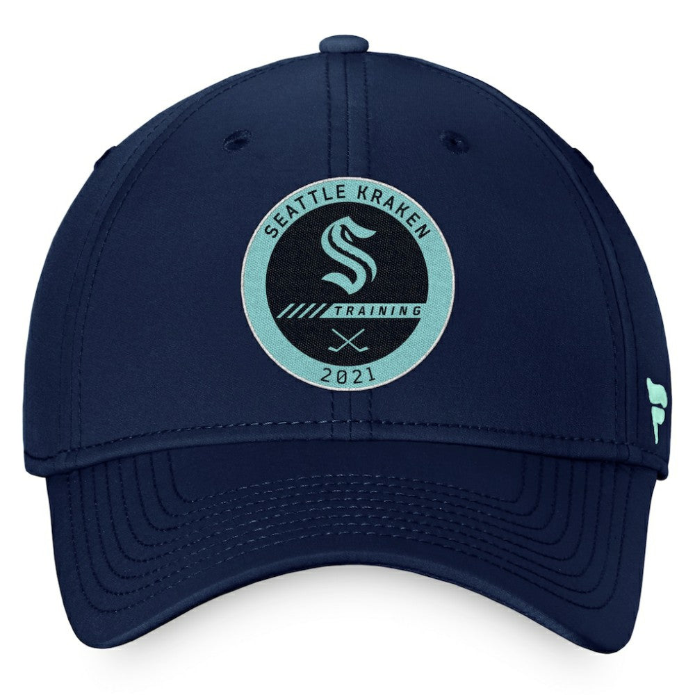 Seattle Kraken Fanatics 2021 Authentic Pro Training Camp Flex Hat - Navy - NHL 4465205