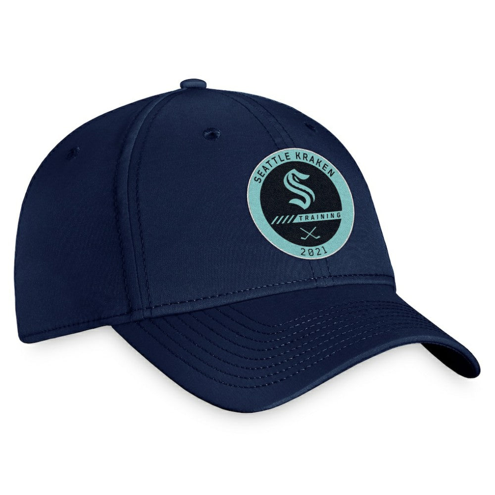 Seattle Kraken Fanatics 2021 Authentic Pro Training Camp Flex Hat - Navy - NHL 4465205