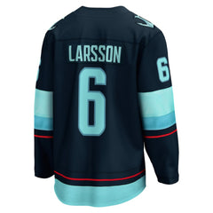 Adam Larsson Seattle Kraken Fanatics Home Breakaway Player Jersey - Deep Sea Blue - NHL 4466246