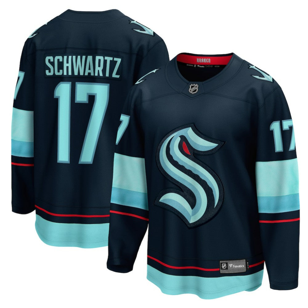 Jaden Schwartz Seattle Kraken Fanatics Home Breakaway Player Jersey - Navy - NHL 4466249