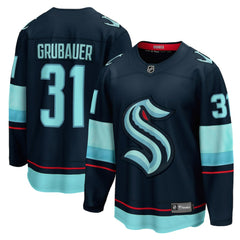 Philipp Grubauer Seattle Kraken Fanatics Home Breakaway Player Jersey - Navy - NHL 4466251