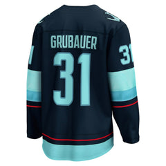 Philipp Grubauer Seattle Kraken Fanatics Home Breakaway Player Jersey - Navy - NHL 4466251
