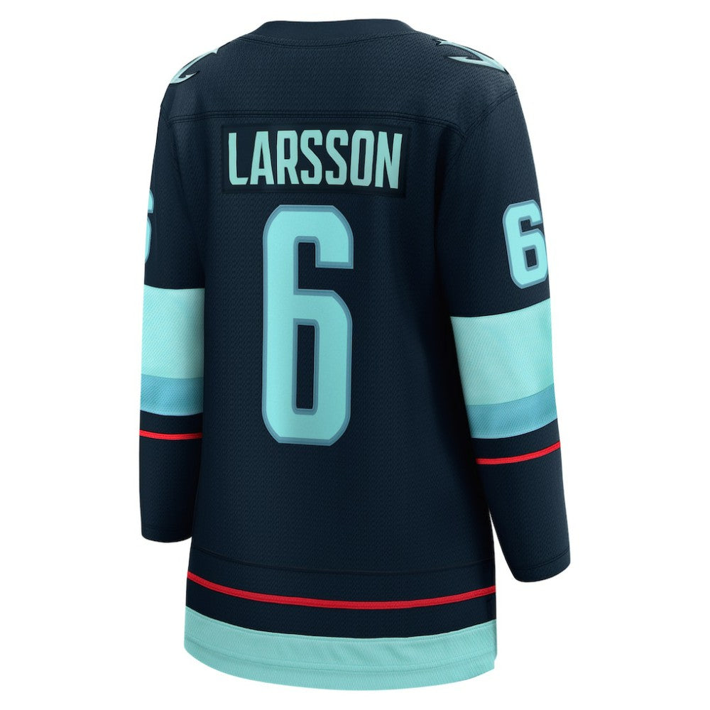 Adam Larsson Seattle Kraken Fanatics Women's Home Breakaway Player Jersey - Deep Sea Blue - NHL 4466255