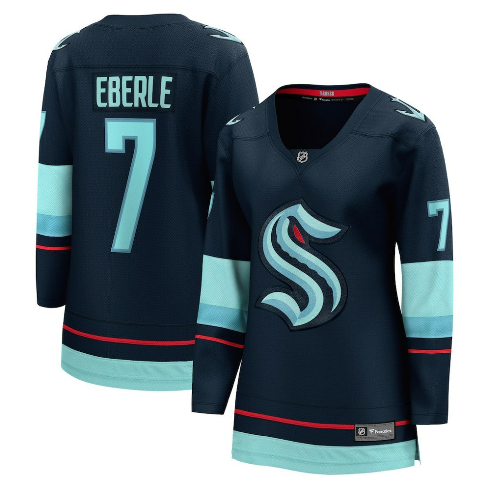 Jordan Eberle Seattle Kraken Fanatics Women's Home Breakaway Player Jersey - Navy - NHL 4466256