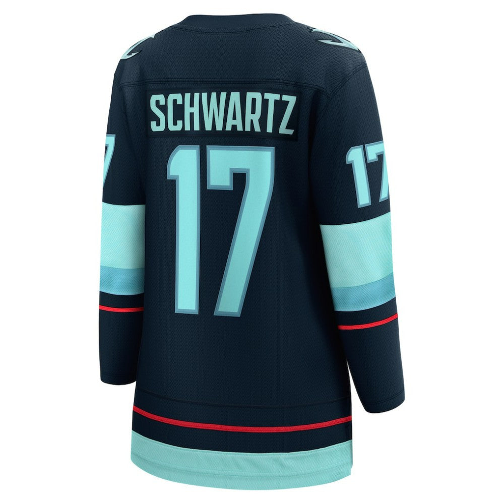 Jaden Schwartz Seattle Kraken Fanatics Women's Home Breakaway Player Jersey - Navy - NHL 4466258