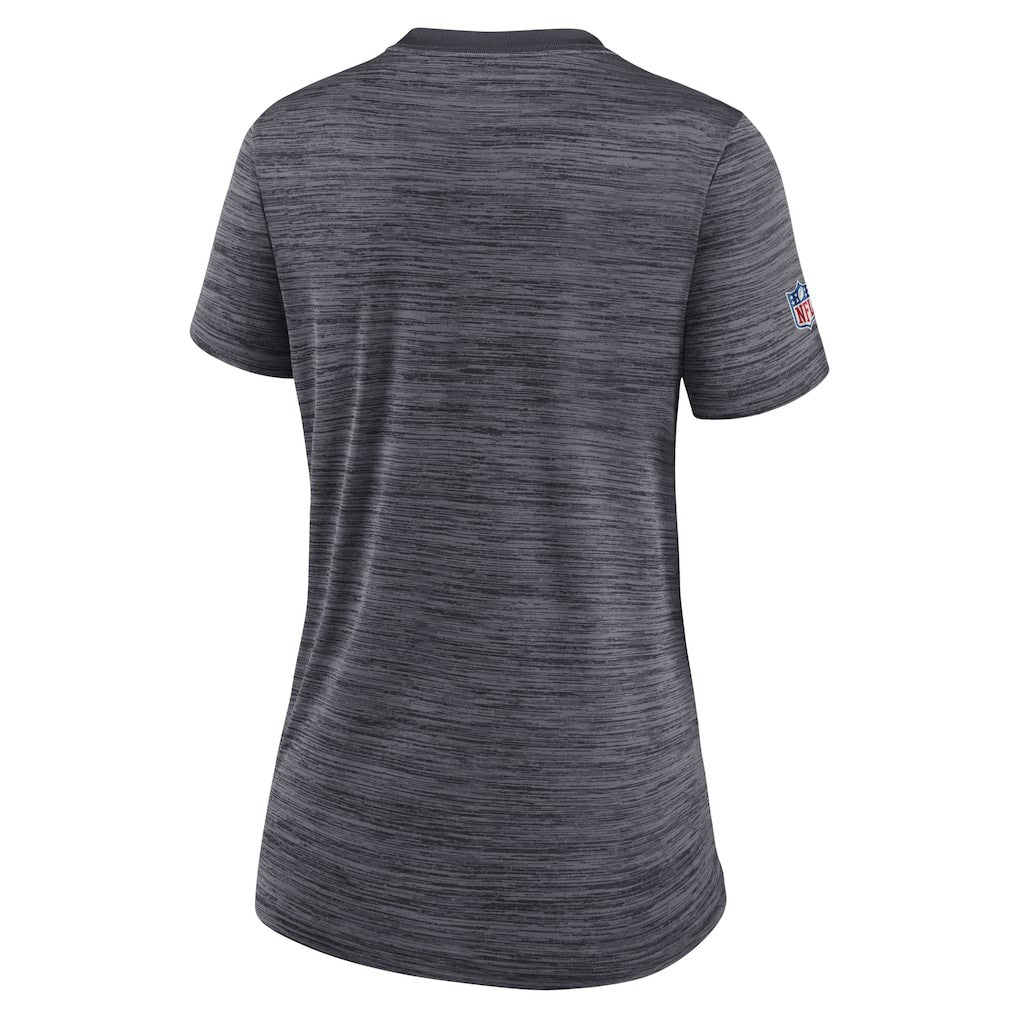 Nike New Orleans Saints Women's Sideline Velocity Lockup Performance T-Shirt Black