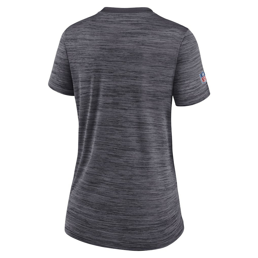 Nike New Orleans Saints Women's Sideline Velocity Lockup Performance T-Shirt Black