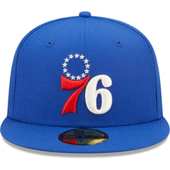 Philadelphia 76ers 3x NBA Finals Champions Pop Sweat 59FIFTY Fitted Hat Royal | New Era outlet