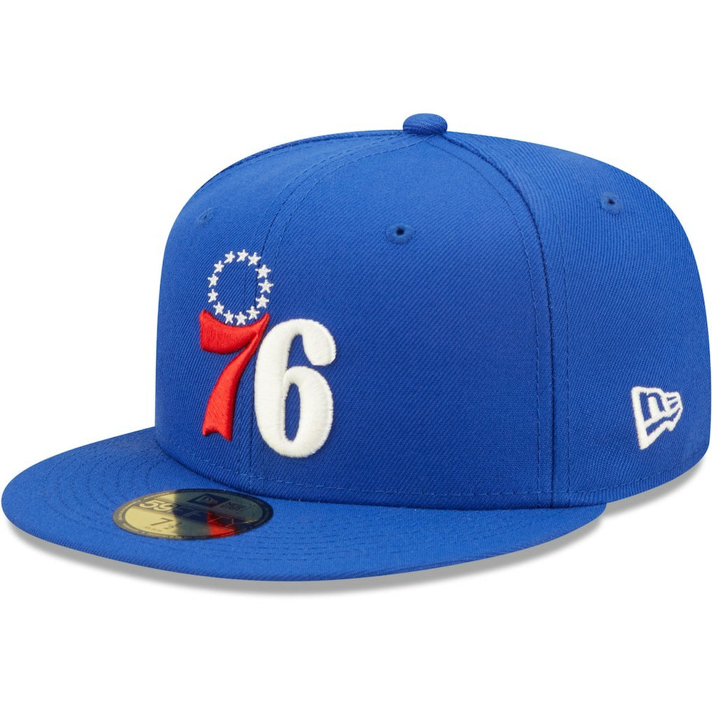 Philadelphia 76ers 3x NBA Finals Champions Pop Sweat 59FIFTY Fitted Hat Royal | New Era outlet