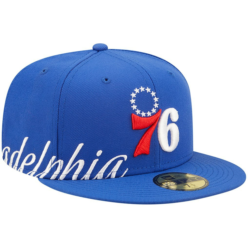 Philadelphia 76ers Side Split 59FIFTY Fitted Hat Royal | New Era outlet