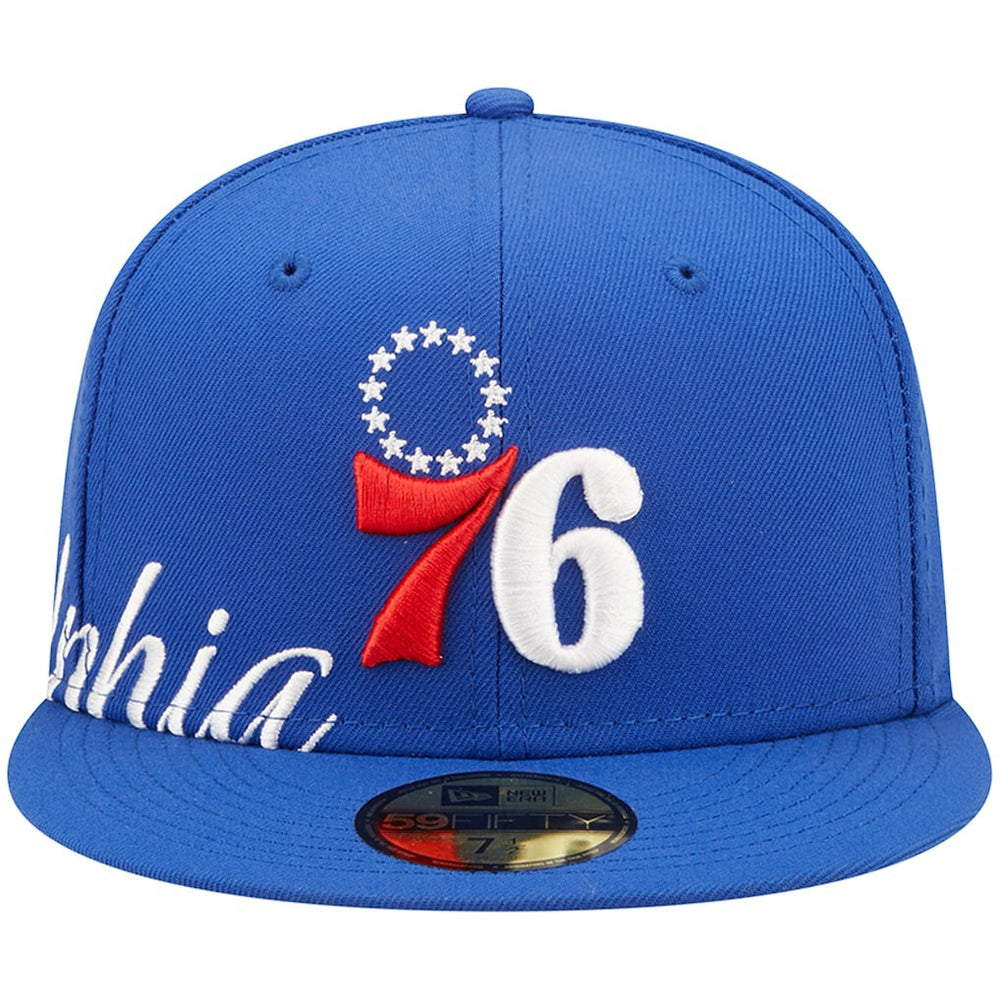 Philadelphia 76ers Side Split 59FIFTY Fitted Hat Royal | New Era outlet