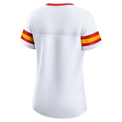 Fanatics Kansas City Chiefs Women's Sunday Best Lace-Up T-Shirt White