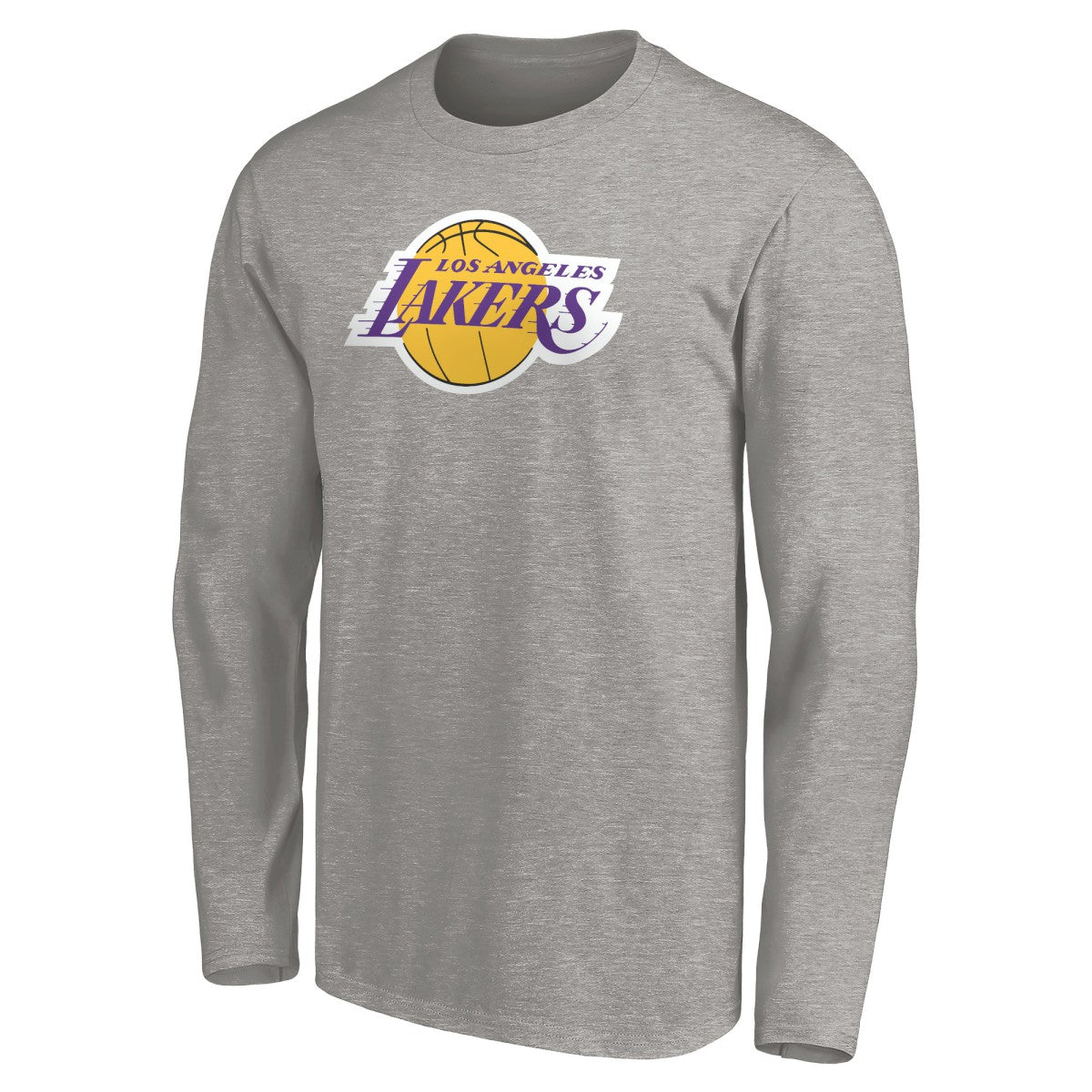 LeBron James Los Angeles Lakers #6 Playmaker Name & Number Long Sleeve T-Shirt Heathered Gray