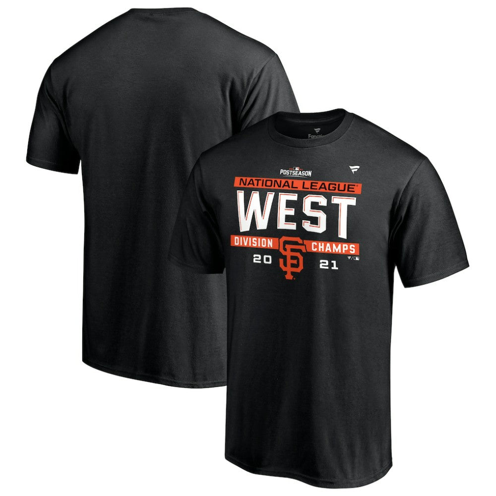 San Francisco Giants Fanatics 2021 NL West Division Champions Locker Room T-Shirt - Black - Fanatics Sale