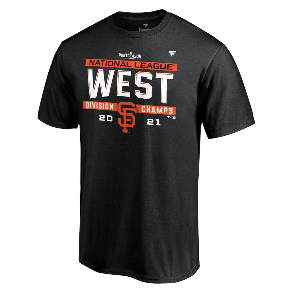 San Francisco Giants Fanatics 2021 NL West Division Champions Locker Room T-Shirt - Black - Fanatics Sale