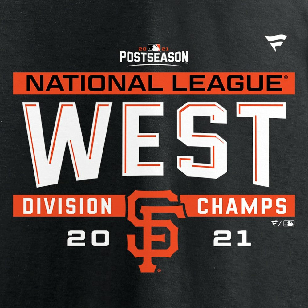 San Francisco Giants Fanatics 2021 NL West Division Champions Locker Room T-Shirt - Black - Fanatics Sale