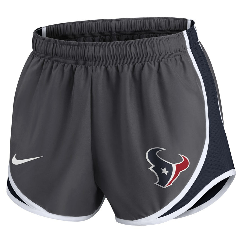 Nike Houston Texans Women's Team Logo Performance Tempo Shorts Charcoal