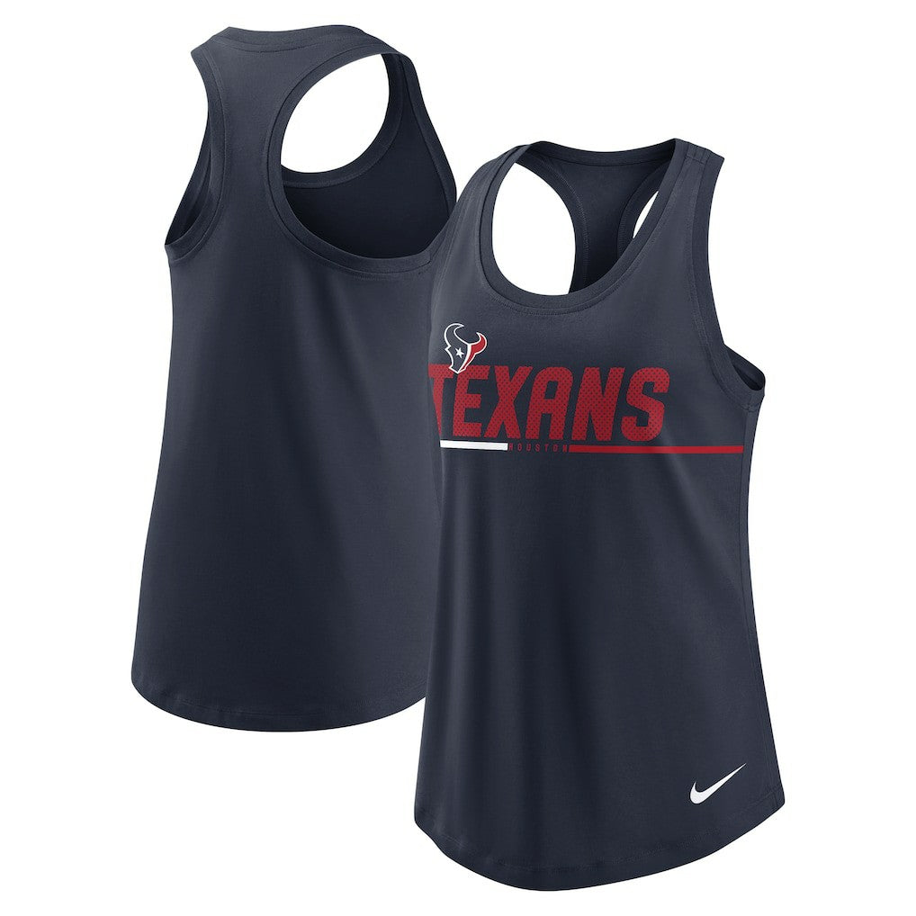 Nike Houston Texans Women's Team Name City Tri-Blend Racerback Tank Top Navy