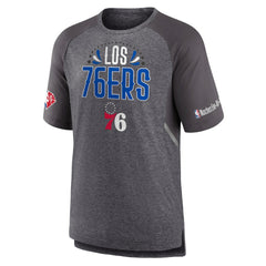 Philadelphia 76ers 2022 Noches Ene-Be-A Core Shooting Raglan T-Shirt Heathered Gray | Fanatics discount