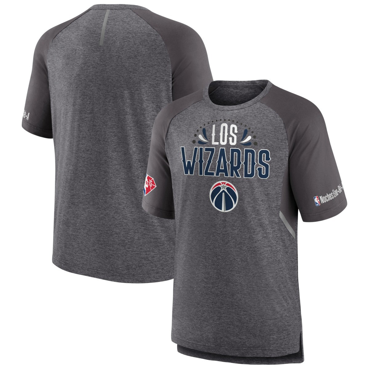Washington Wizards 2022 Noches Ene-Be-A Core Shooting Raglan T-Shirt Heathered Gray | Fanatics online