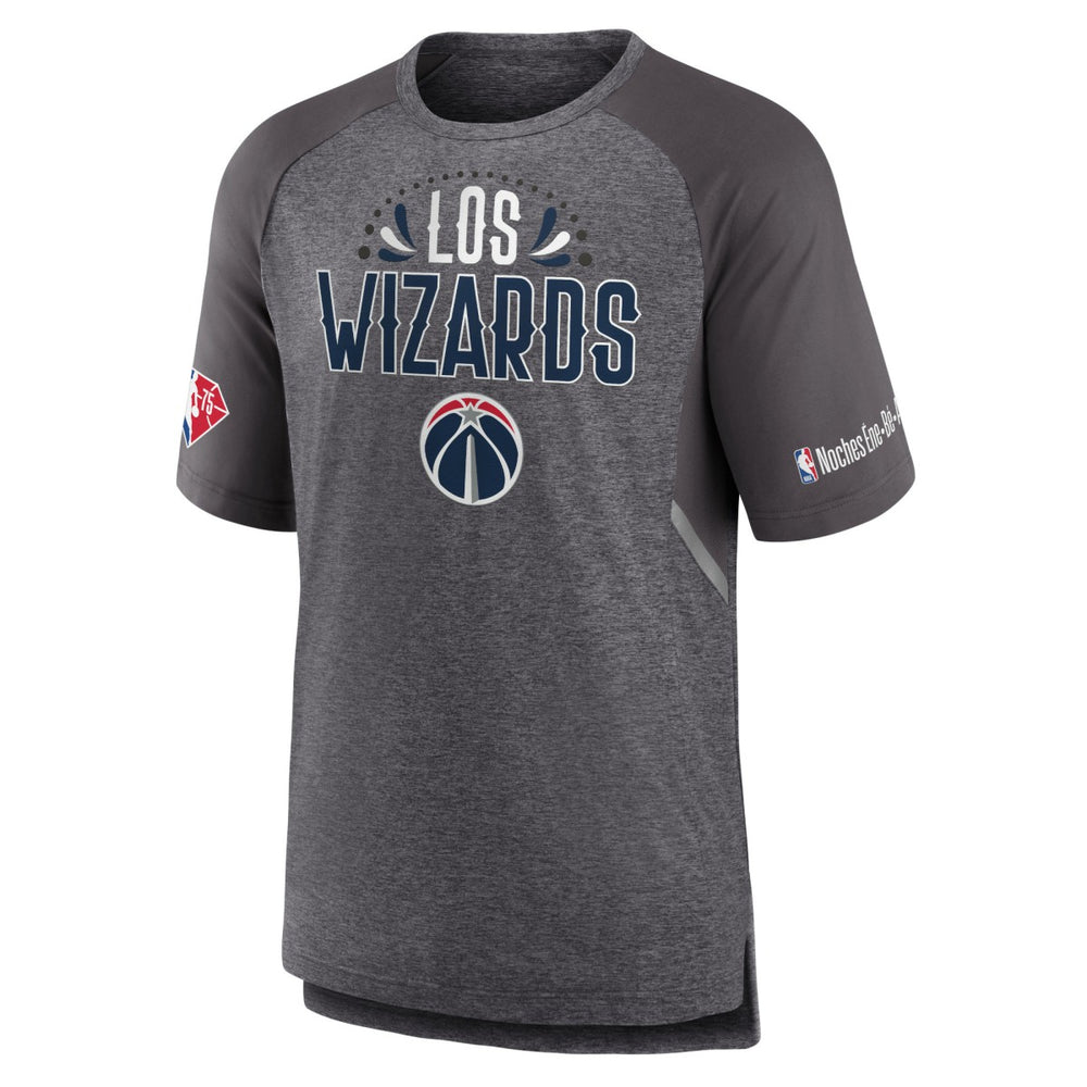 Washington Wizards 2022 Noches Ene-Be-A Core Shooting Raglan T-Shirt Heathered Gray | Fanatics online