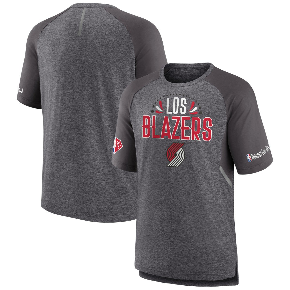 Portland Trail Blazers 2022 Noches Ene-Be-A Core Shooting Raglan T-Shirt Heathered Gray | Fanatics