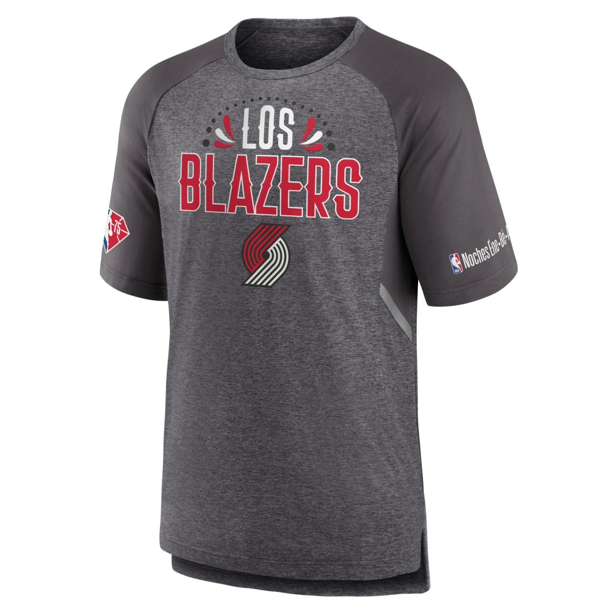 Portland Trail Blazers 2022 Noches Ene-Be-A Core Shooting Raglan T-Shirt Heathered Gray | Fanatics