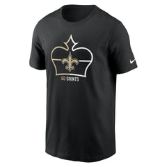 Nike New Orleans Saints Essential Local Phrase T-Shirt Black