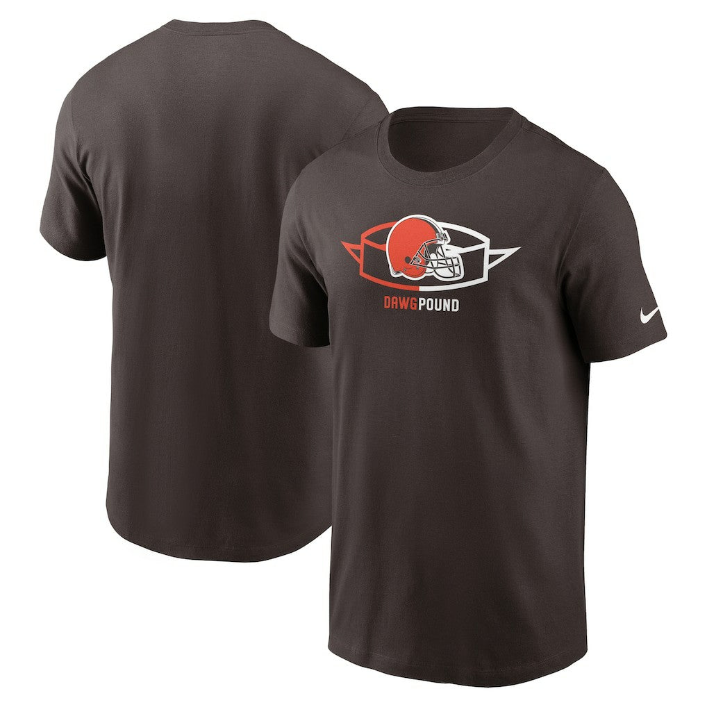 Nike Cleveland Browns Essential Local Phrase T-Shirt Brown