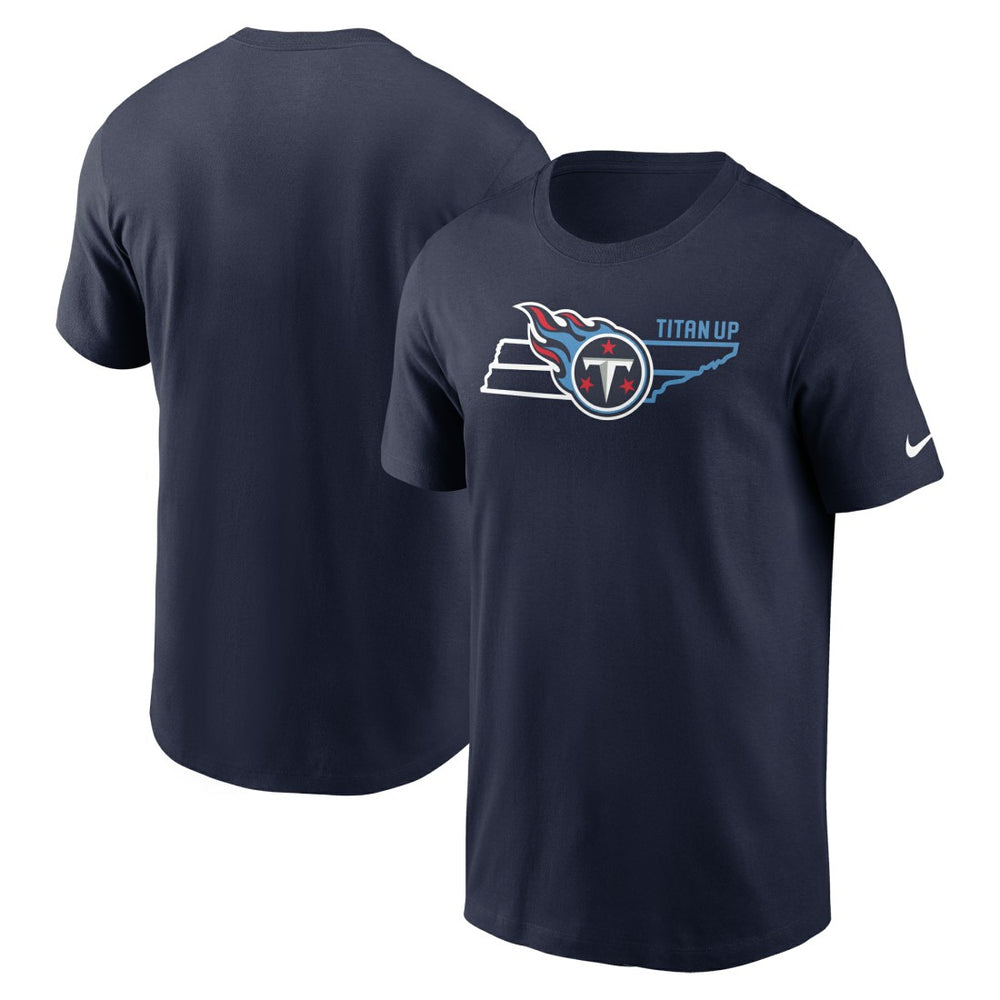 Nike Tennessee Titans Essential Local Phrase T-Shirt Navy