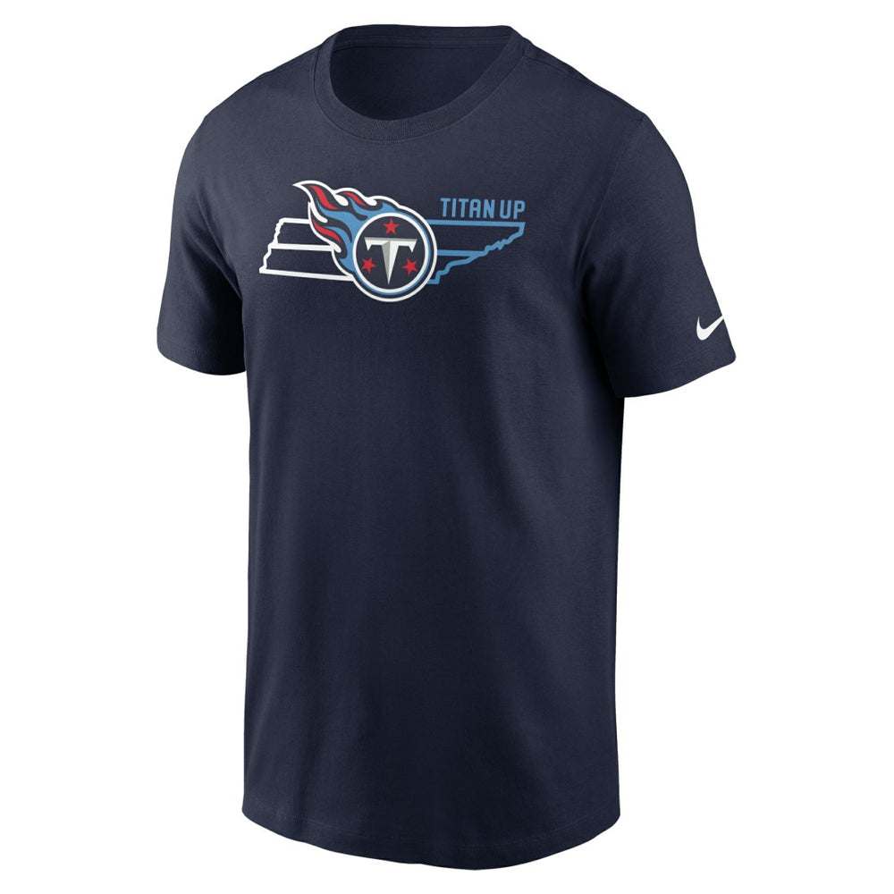 Nike Tennessee Titans Essential Local Phrase T-Shirt Navy