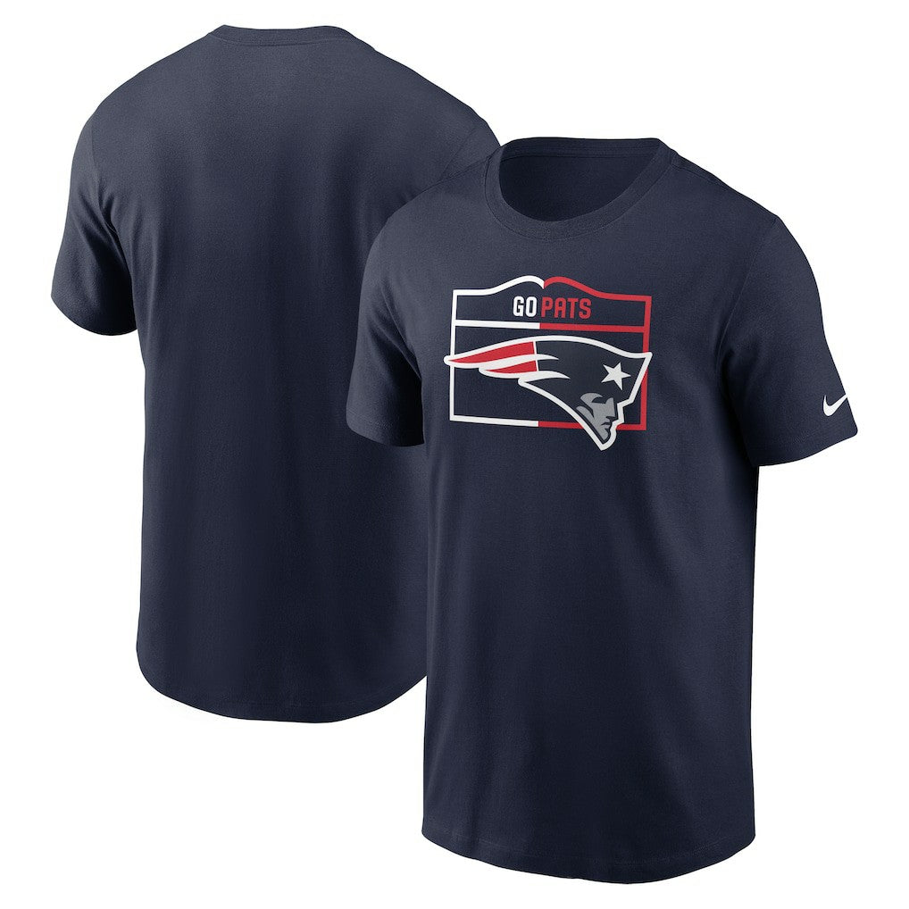 Nike New England Patriots Essential Local Phrase T-Shirt Navy