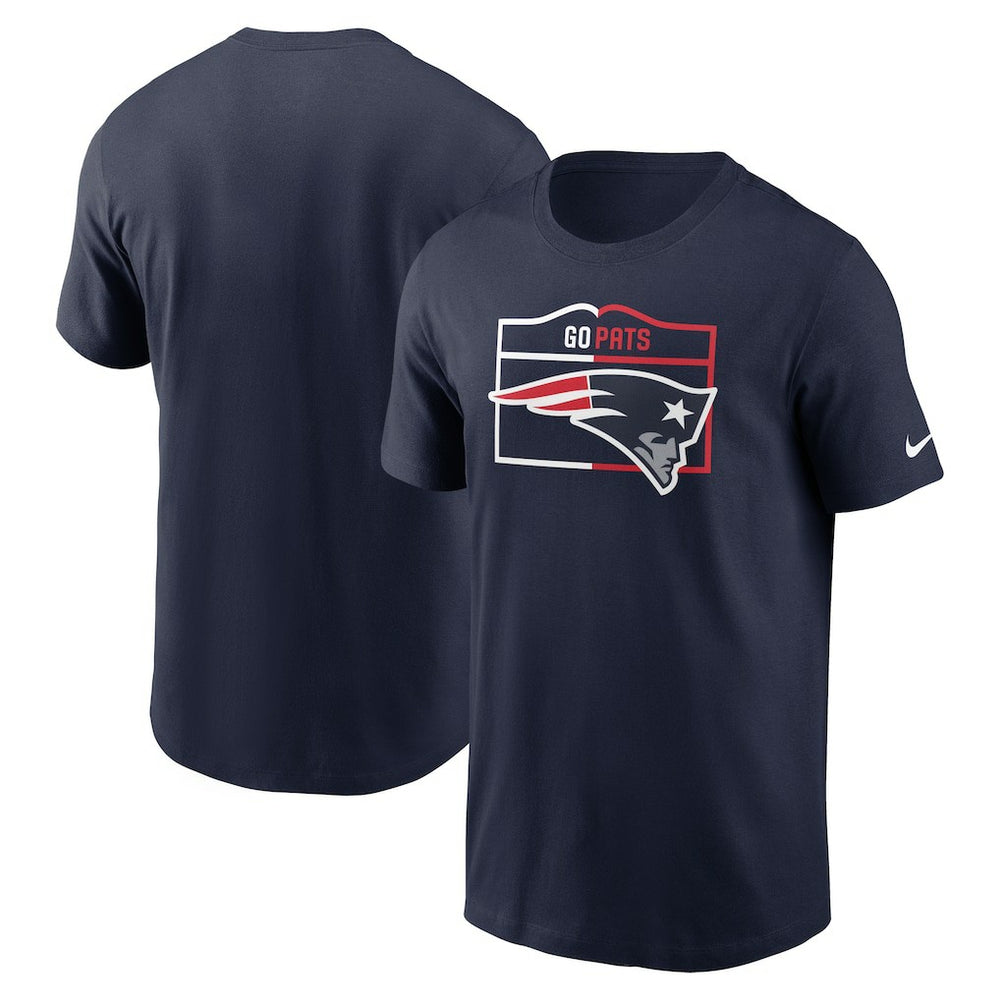 Nike New England Patriots Essential Local Phrase T-Shirt Navy