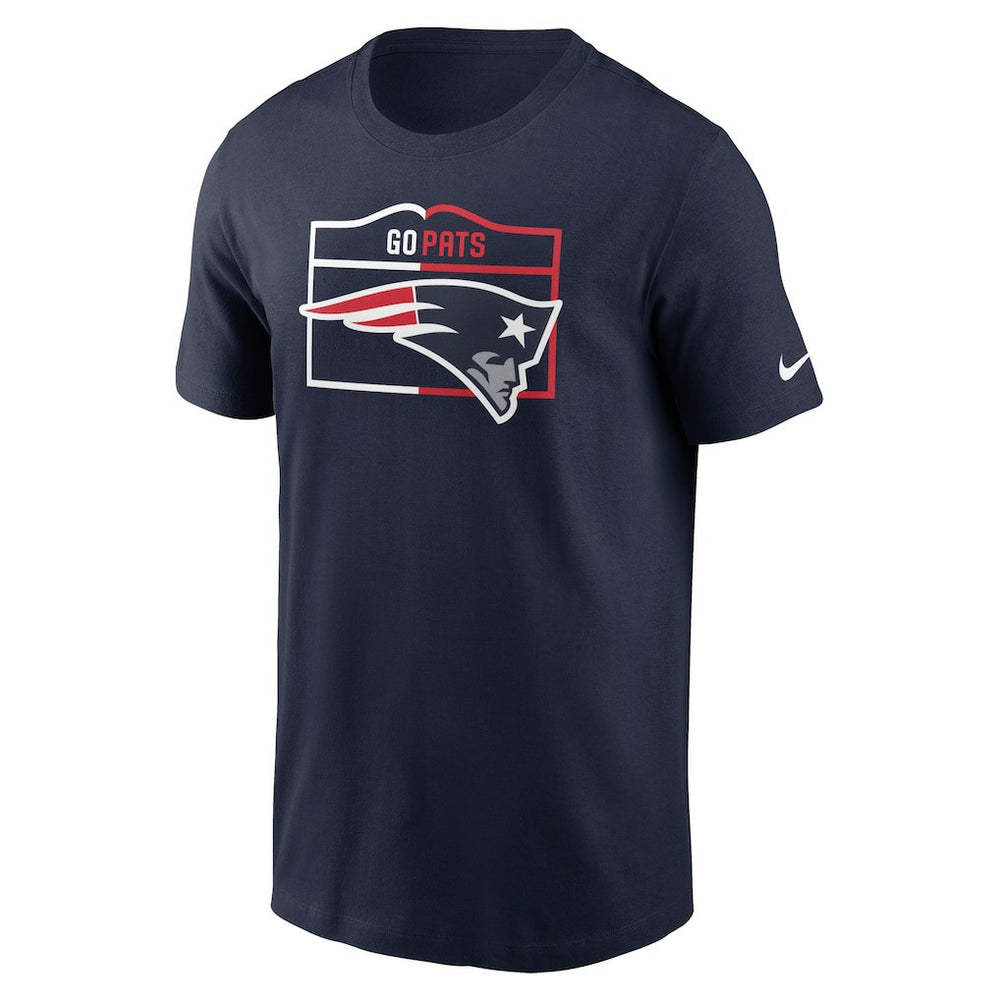 Nike New England Patriots Essential Local Phrase T-Shirt Navy