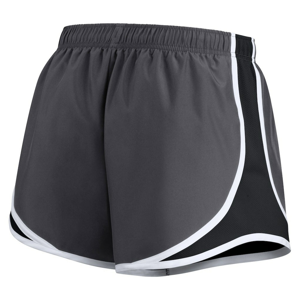 Nike Pittsburgh Steelers Women's Plus Size Logo Performance Tempo Shorts Charcoal