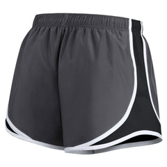 Nike Las Vegas Raiders Women's Plus Size Logo Performance Tempo Shorts Charcoal