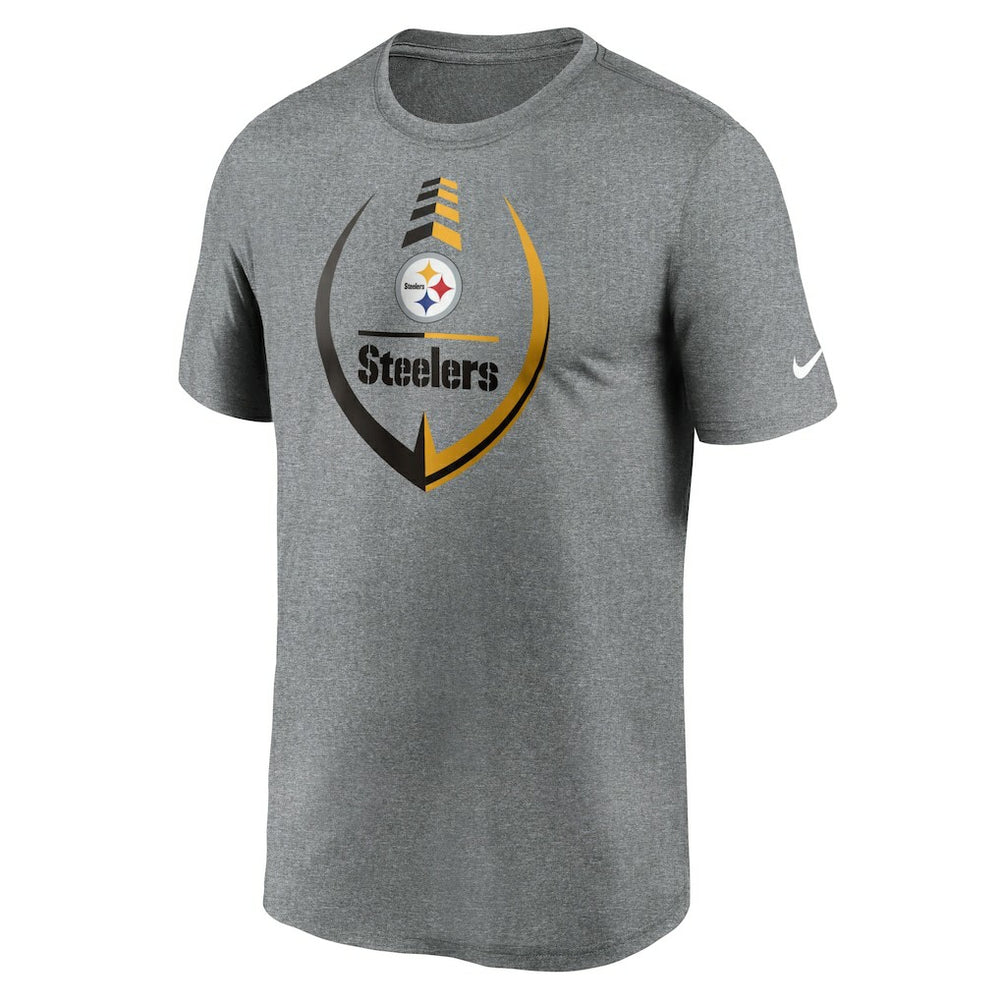 Nike Pittsburgh Steelers Icon Legend Performance T-Shirt Heathered Gray